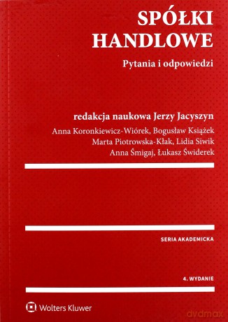 Spółki handlowe. Pytania i odpowiedzi [KSIĄŻKA]