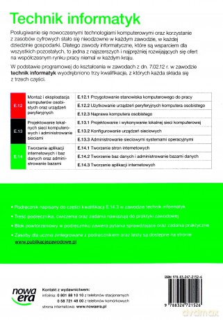 Technik Informatyk LO Tworzenie aplikacji zakres podstawowy i rozszerzony [KSIĄŻKA]