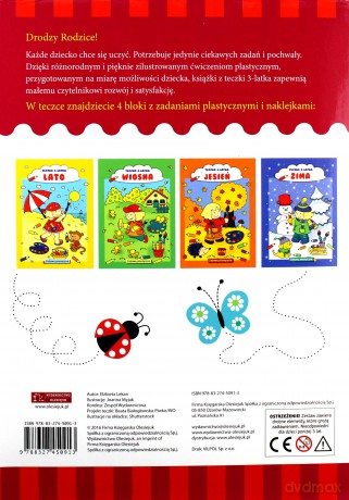 Teczka Trzylatek uczy się i bawi - Elżbieta Lekan [KSIĄŻKA]