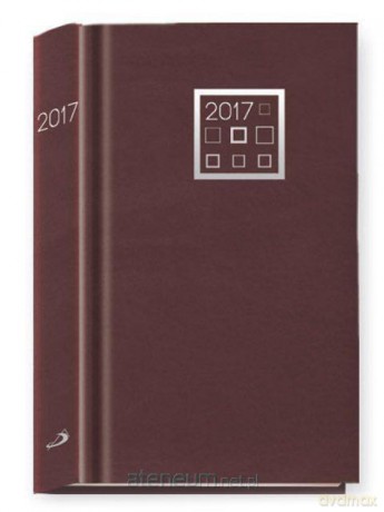 Terminarz 2017 - B6 bordowy [KALENDARZ]