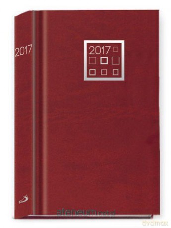 Terminarz 2017 - B6 czerwony [KALENDARZ]