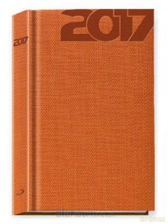 Terminarz 2017 - B6 pomarańczowy [KALENDARZ]