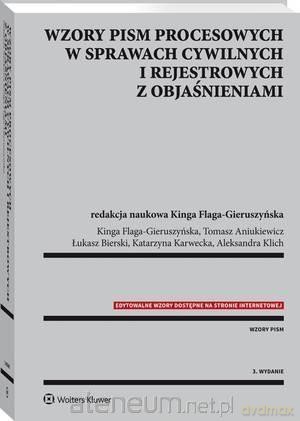 Wzory pism procesowych w sprawach cywilnych [KSIĄŻKA]