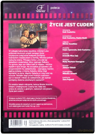 Życie jest Cudem [DVD]
