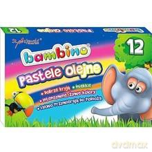 Kredki pastele olejne 12 kolorów Bambino 51541
