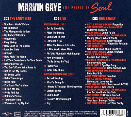 Marvin Gaye: The Prince Of Soul [3CD]