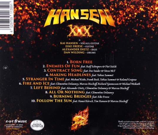 Kai Hansen: XXX - Three Decades In Metal [CD]