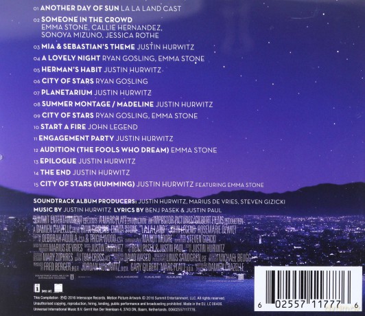 La La Land soundtrack [CD]