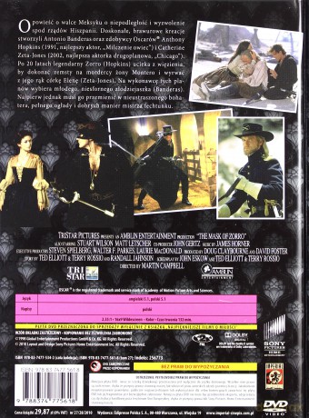 Maska Zorro (Najpiękniejsze Filmy o Miłości 27) (booklet) [DVD]