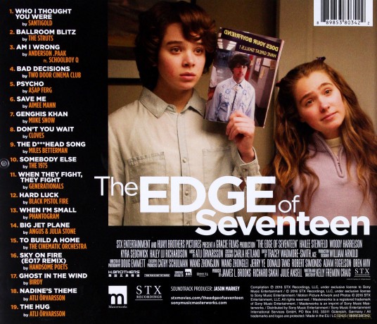 The Edge of Seventeen soundtrack [CD]
