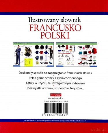 Ilustrowany słownik francusko-polski (różowy) - Tadeusz Woźniak [KSIĄŻKA]