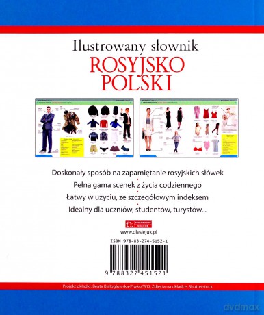 Ilustrowany słownik rosyjsko-polski (niebieski) - Tadeusz Woźniak [KSIĄŻKA]