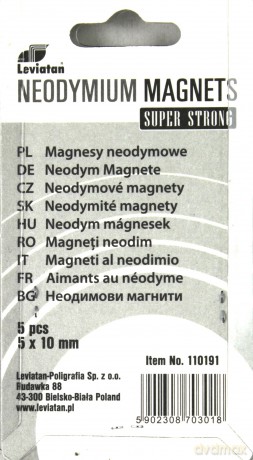 Magnesy neodymowe (5 szt)