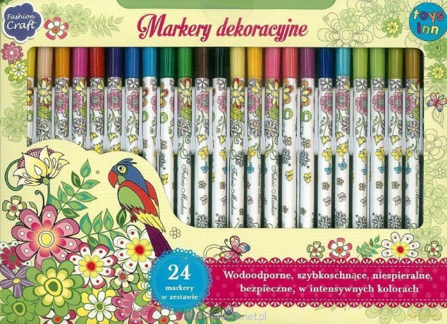 Markery do tekstyliów i ceramiki 24 szt
