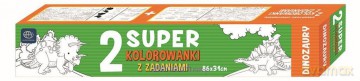 Super kolorowanka z zadaniami Dinozaury [KSIĄŻKA]