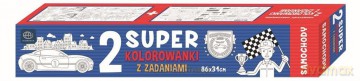 Super kolorowanka z zadaniami Samochody [KSIĄŻKA]