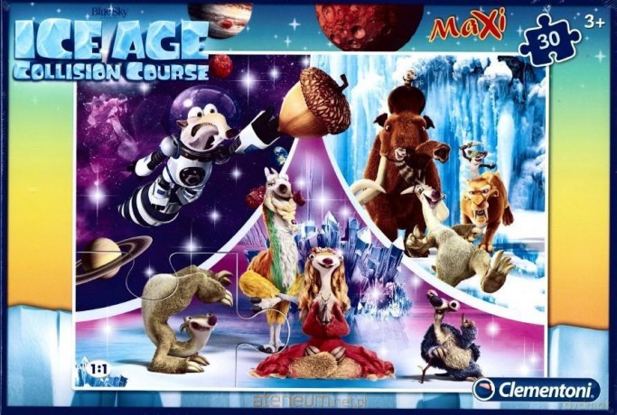 CLEMENTONI 30 el. Maxi Epoka Lodowcowa [PUZZLE]