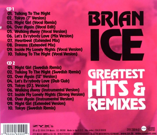 Brian Ice: Greatest Hits & Remixes [2CD]