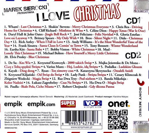 Marek Sierocki Przedstawia: I love Christmas [2CD]