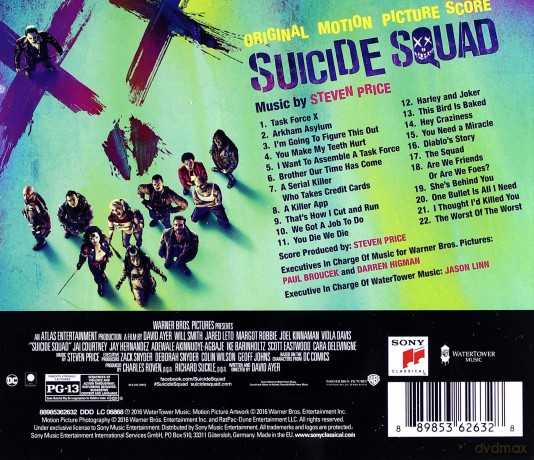 Suicide Squad soundtrack (Legion Samobójców) (Steven Price) [CD]