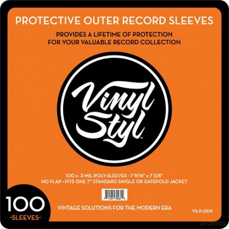 Vinyl Styl: 100 Pack Protective Outer Single Record Sleeves