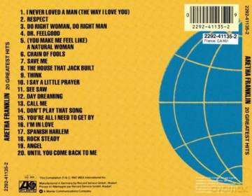 Aretha Franklin: 20 Greatest Hits [CD]