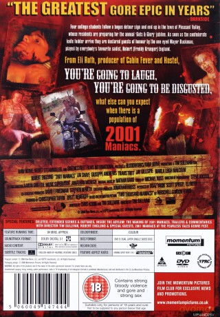 2001 Maniacs [DVD]