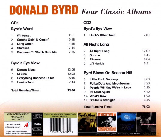 Donald Byrd: 4 Classic Albums [2CD]
