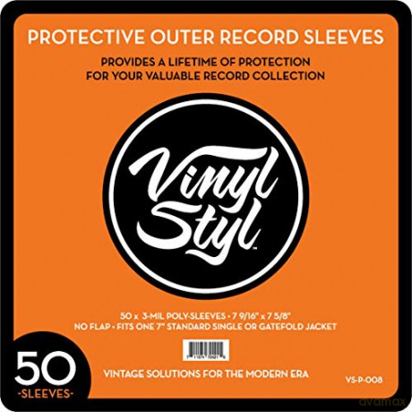 Vinyl Styl: 50 Pack Protective Outer Single Record Sleeves