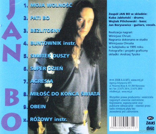 Jan Bo: Moja wolność [CD]