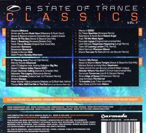 Armin Van Buuren: A State Of Trance Classics vol. 7 [4CD]