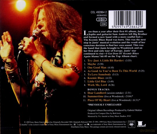 Janis Joplin: I Got Dem Ol' Kozmic Blues Again Mama! [CD]