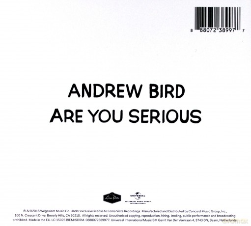 Andrew Bird: Are You Serious [CD]