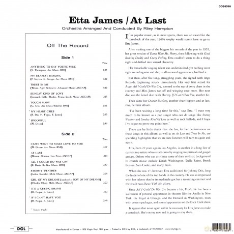 Etta James: At Last [Winyl]