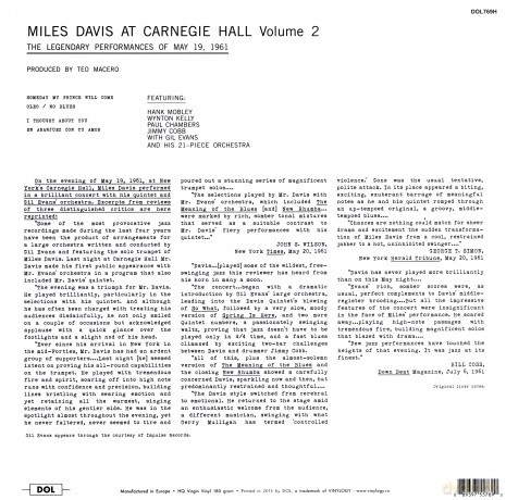 Miles Davis: At The Carnegie Hall Part Two [Winyl]