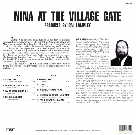 Nina Simone: At The Village Gate [Winyl]