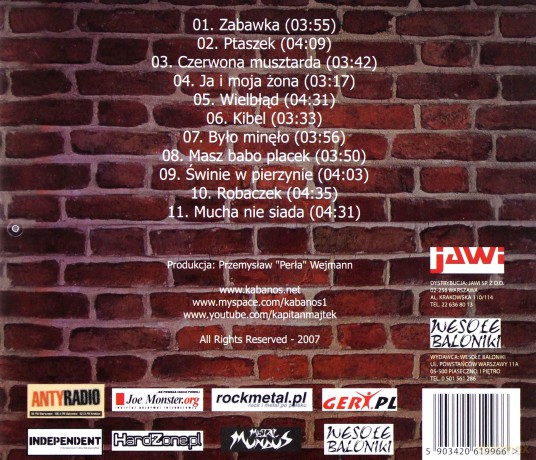 Kabanos: Zęby w ścianę [CD]