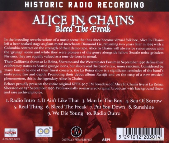 Alice In Chains: Bleed The Freak [CD]