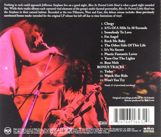 Jefferson Airplane: Bless It's Pointed Little Head [CD]