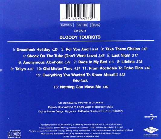 10cc: Bloody Tourists [CD]