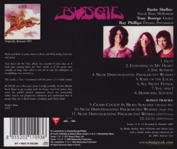 Budgie: Budgie [CD]