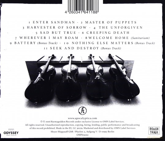 Apocalyptica: Plays Metallica [CD]