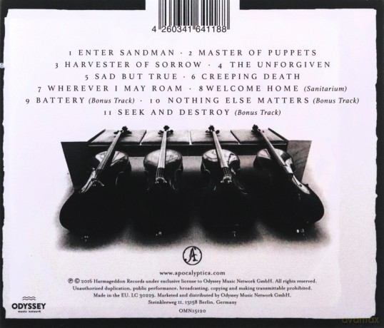Apocalyptica: Plays Metallica [CD]