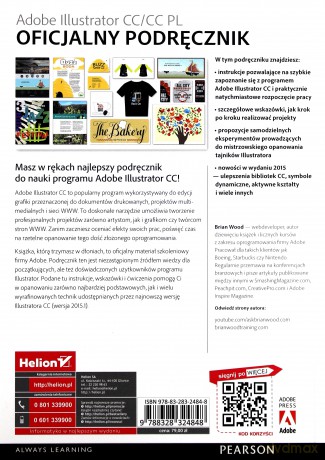 Adobe Illustrator CC/CC PL Oficjalny podręcznik - Brian Wood [KSIĄŻKA]
