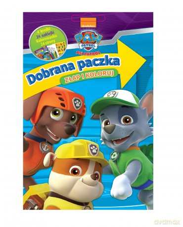 Dobrana paczka. Złap i koloruj Psi Patrol [KSIĄŻKA]