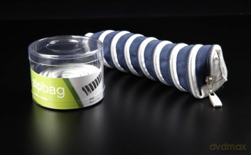 Etui z taśmy suwakowej Zipbag niebieskie