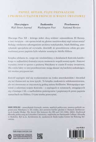 Kościół szpiegów. Tajna wojna papieża z Hitlerem - Mark Riebling (twarda) [KSIĄŻKA]