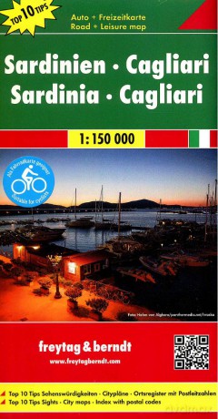 Sardynia, Cagliari mapa 1:150 000