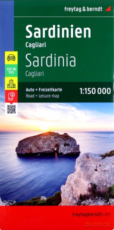 Sardynia, Cagliari mapa 1:150 000