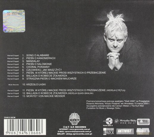 Kazik Staszewski: Melodie Kurta Weill'a i coś ponadto [CD]